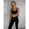 Černá sportovní jóga podprsenka KAZELA