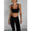 Černá sportovní jóga podprsenka KAZELA