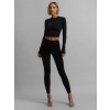 Černé sportovní push up legíny ABELO