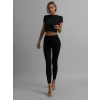 Černé tvarující push up legíny AWARYT s kapsami