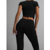 Černé tvarující push up legíny AWARYT s kapsami