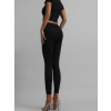Černé tvarující push up legíny AWARYT s kapsami