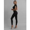 Černé tvarující push up legíny AWARYT s kapsami