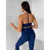 Tmavě modrá sportovní jóga podprsenka HALIRA