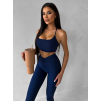 Tmavě modrá sportovní jóga podprsenka HALIRA