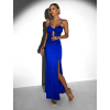 Královsky modré dlouhé společenské šaty LIMONA