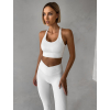 Bílá sportovní fitness podprsenka SONDEL