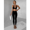 Černá sportovní jóga podprsenka CHOPEK