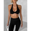 Černá sportovní jóga podprsenka CHOPEK