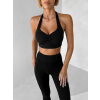 Černá sportovní jóga podprsenka PRELOMA