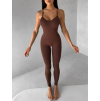 Hnědý push up sportovní overal ELANTRA