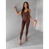 Hnědý push up sportovní overal ELANTRA