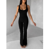 Černý tvarující sportovní overal WOLTERA
