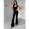 Černý tvarující sportovní overal WOLTERA