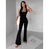 Černý tvarující sportovní overal WOLTERA