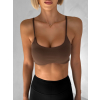 Hnědá sportovní jóga podprsenka KOWALA