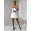 Krémová sportovní krátká sukně ALORION