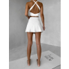 Krémová sportovní krátká sukně ALORION