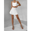 Krémová sportovní krátká sukně ALORION