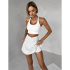 Krémová sportovní krátká sukně ALORION