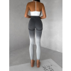 Šedé sportovní ombré legíny HIVANE s vysokým pasem
