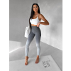 Šedé sportovní ombré legíny HIVANE s vysokým pasem