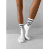 Bílé vysoké ponožky ERIKA FASHION Line