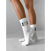 Bílé vysoké ponožky ERIKA FASHION Bolt