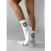 Bílé vysoké ponožky ERIKA FASHION Classic