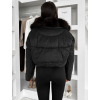 Černá zimní bunda ZOLARI s kožíškem