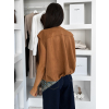 Hnědá oversize semišová vestička JAKKY