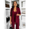 Bordó elegantní kostýmek dámský oblek CARISIA