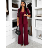 Bordó elegantní kostýmek dámský oblek CARISIA