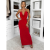 Červené dlouhé přiléhavé šaty OVRIDA