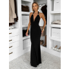 Černé dlouhé společenské šaty CAELINA