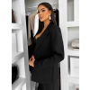 Černý kalhotový kostým dámský oblek CARISIA