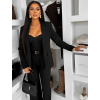 Černý kalhotový kostým dámský oblek CARISIA