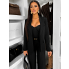 Černý kalhotový kostým dámský oblek CARISIA