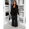 Černý kalhotový kostým dámský oblek CARISIA