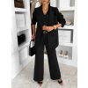 Černý 3 dílný kalhotový kostým HOULET