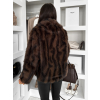 Tmavě hnědý kožešinový kabátek ENVERO