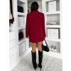 Bordó elegantní basic sako SIRONA
