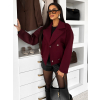 Vínová krátká bunda kabátek ESTERO