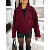 Vínová krátká bunda kabátek ESTERO