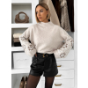 Béžový elegantní svetr XYLOREA