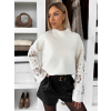 Bílý elegantní svetr XYLOREA