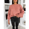 Lososový oversize svetr ZARVONI s vlnou