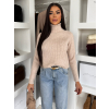 Béžový svetr XANDRIA s rolákem
