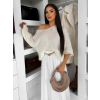 Bílý oversize elegantní svetřík ZYRMINA