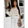 Bílý oversize elegantní svetřík ZYRMINA